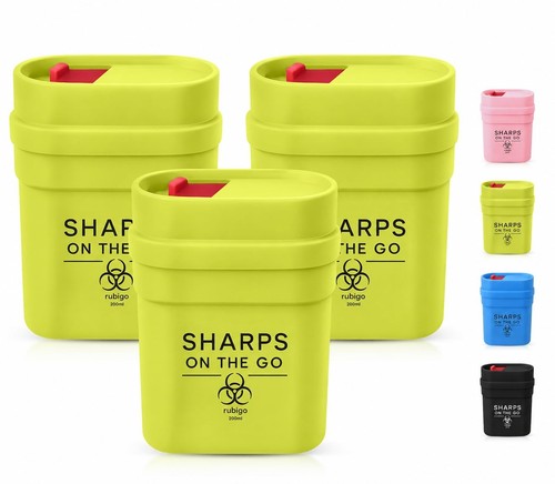 3pk travel sharps bin - 3pk, 0.2l