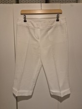 F&F White Tailored Capri