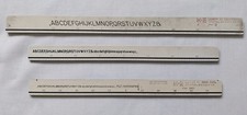 Vintage Keuffel & Esser Leroy Drafting Lettering Templates - Three Used.