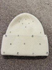 Rabbit Fur With Wool Beanie Women Hat Decorated