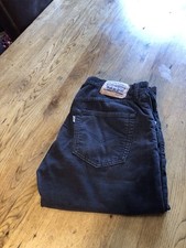 Men’s Levi’s Cords 401 Black Straight 34 W 30 L
