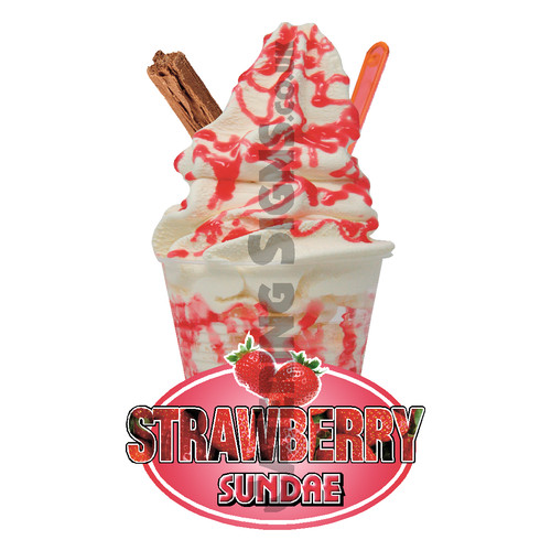 Strawberry sundae whippy ice - whippy,