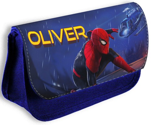 Personalised blue pencil case - personalised,