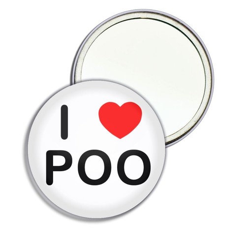 Poo love heart round - heart,