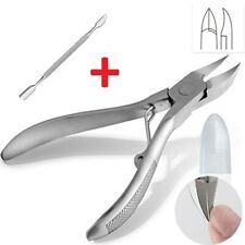 Professional Ingrown Toe Nail Clipper Spring Cutter Cuticle Pusher Manicure Set