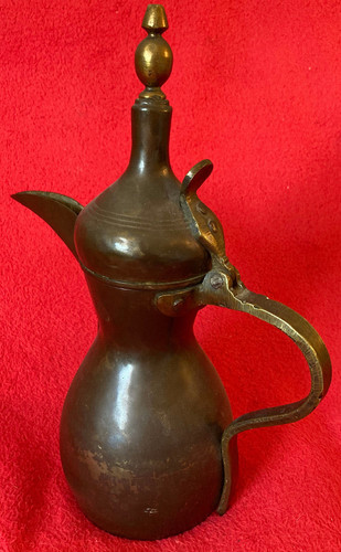 Old brass watering can - old, aladdin