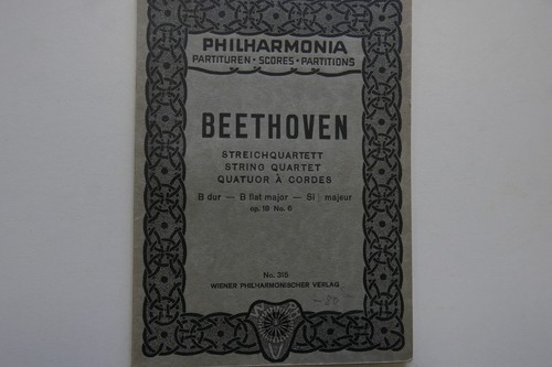 Mini pocket score beethoven - mini,