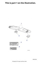 Jaguar Genuine Illuminated Sun Visor Fits X-Type 2001-2010 Classic C2S42475SEL