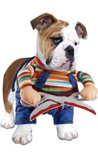 DELIFUR Dog Halloween Costume Pet Funny Clothes with Scissor M