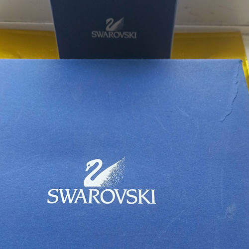 Swarovski gold plated - swarovski, clear