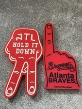 Foam fingers - Atlanta Braves / Atlanta Hawks NBA/MLB Baseball Basketball