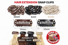 Hair Extension Snap Clips Weft
