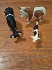 Scleich Fresian Cow, Calf, and