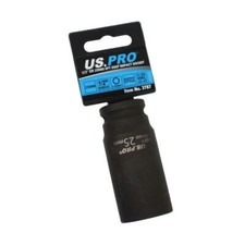 25MM Deep Impact Socket 1/2" Drive US PRO Metric 6 Point 78MM Long Ratchet Tool