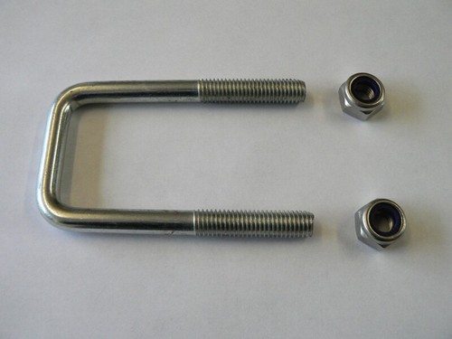 M10 zinc plated square bolts - plated, u-bolts
