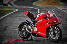 Ducati Panigale V4 S 2019 1 A4 Photo Print