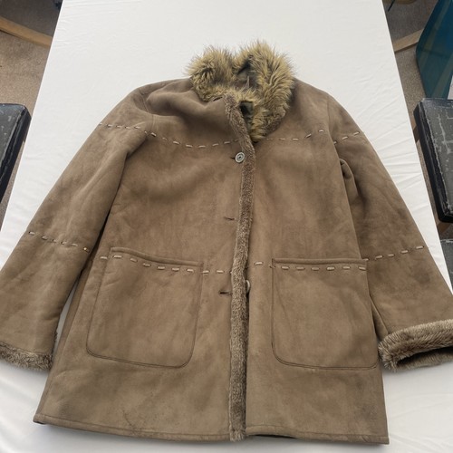 Ladies mock suede coat roman - mock,