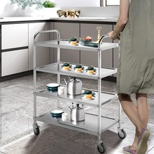 4 Tier Metal Trolley Cart