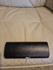 Hugo Boss Sunglasses Eyeglasses Glasses Hard Case Black w/ Lens Cloth