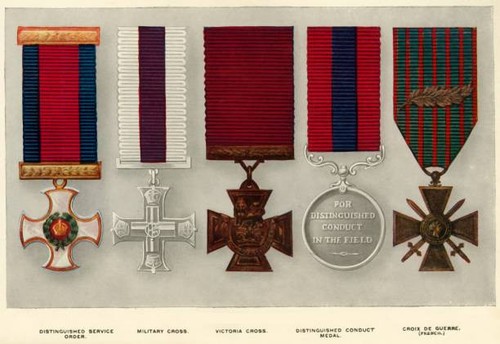 War decorations four - four, british