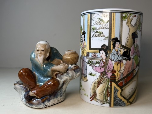 Chinese shiwan mudman figurine - chinese,