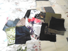 PACK OF SMALL PIECES OF CLEAN USED RECYCLED SCRAP FABRIC