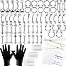 84PCS Body Piercing Kit for