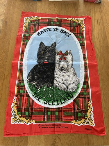 Vintage tea towel scotland - towel,