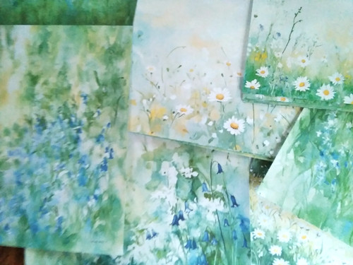 55pcs watercolour printed - watercolour,