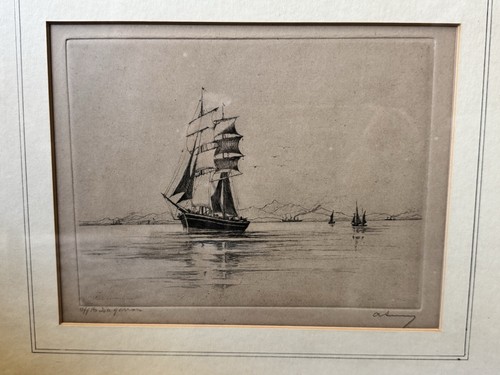 Original etching off the - off, isle