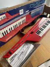 ①Used Yamaha SHS-10 Red Digital Shoulder Key MIDI Synthesizer Keyboard