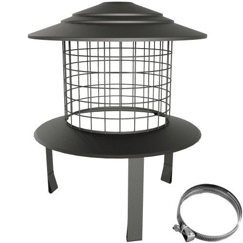 Cowl bird guard with collar - mi-cowl,