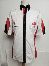 Super Aguri Racing Shirt 100% Cotton Embroidered F1 Team Rare Pro Top UK  Med