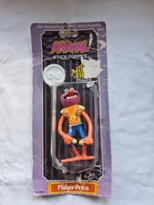 Fisher Price Animal Plastic Stick Puppet Muppet Show Players Vtg 1979 Packaged
