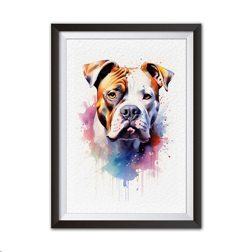 Bully dog gift watercolour - xl,