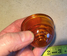 Lucas L594 Vintage amber lamp lens NOS  Classic car Landrover Commercial