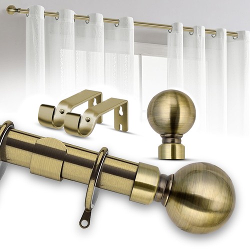 Extendable metal curtain pole - extendable,