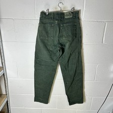 Vintage Levis Jeans Mens W31 L32 Green Silver Tab Purple Label Baggy Made In USA