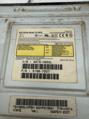 Dvd rewriter h653 - dvd, ts-h653