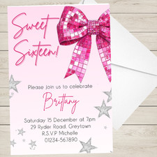 Personalised Sweet Sixteen 16