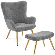 Armchair with Footstool Set