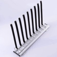 Wardrobe Pull Out Black Pants Rack 9 Trousers Capacity Extendable