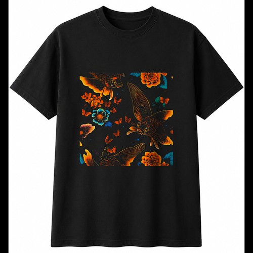 Colourful koi butterfly - colourful,