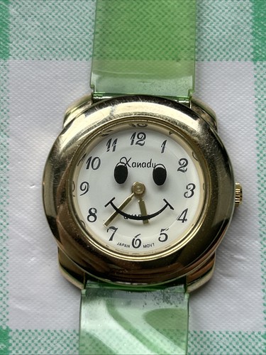 Xanadu gold tone smiley face - xanadu,
