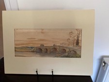 Victorian WATERCOLOUR 2 PEOPLE