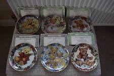 6 X Franklin Mint Heirloom Collectors Plates by Sarah Bengry with COAs