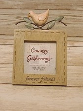  Country Gatherings "Forever Friends" BIrd on Photo Frame 1.75" Square Photo