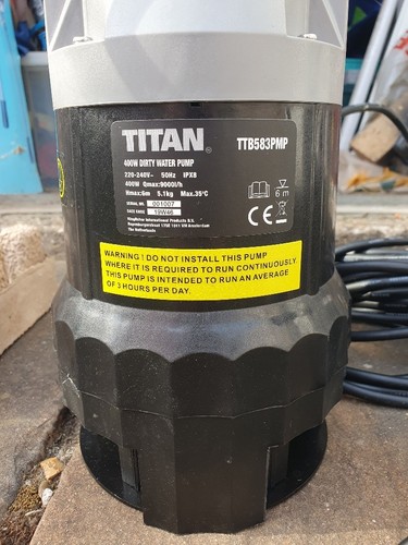 Titan dirty water sump pump