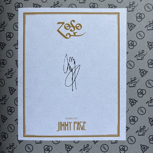 Jimmy page signed led zeppelin - page,