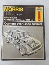 Morris Ital 1.7 & 2.0 Haynes Manual 1980 to 1982 Saloon Estate  L HL HLS